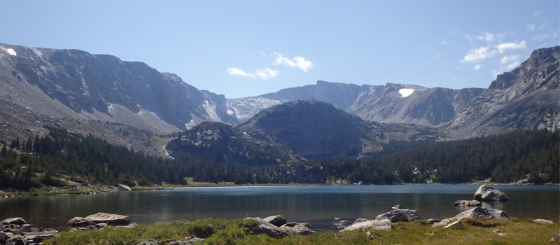 Beartooth Mountains Timberline Lake Montana