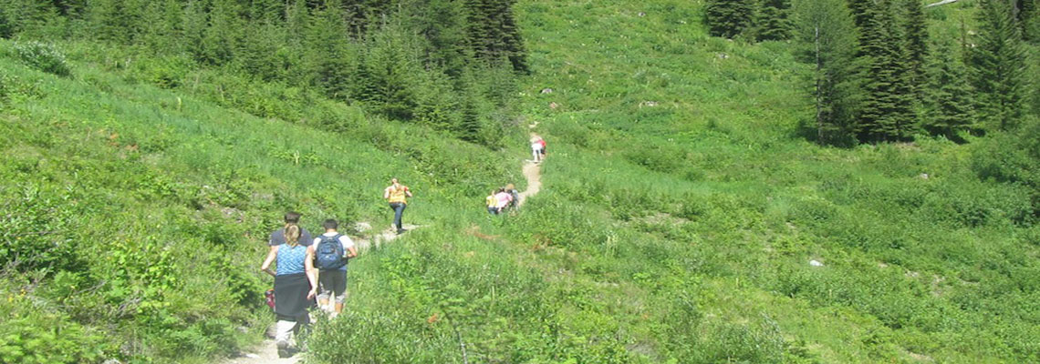 Hiking at Whitefish Mountain in Montana