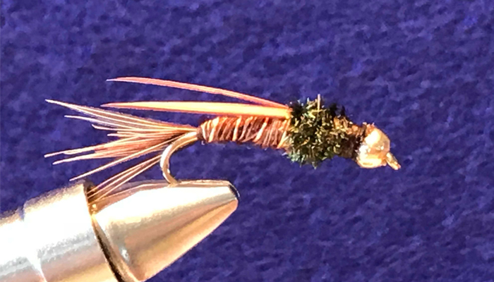 Pheasant Tail #10 Hand Tied by Chuck the Fly Guy