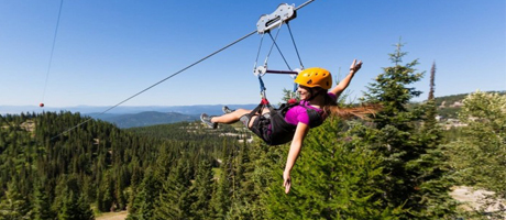 Zip Line Tours at Whitefish Mountain in Montana