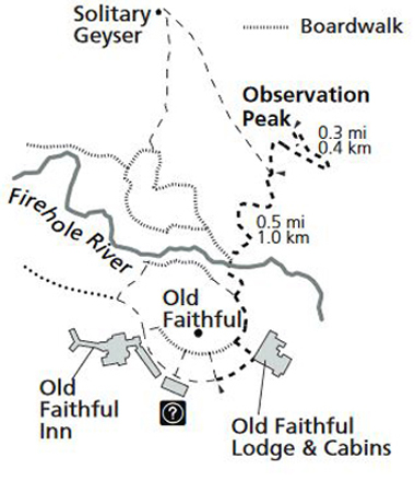 Day hike in Yellowstone National Park