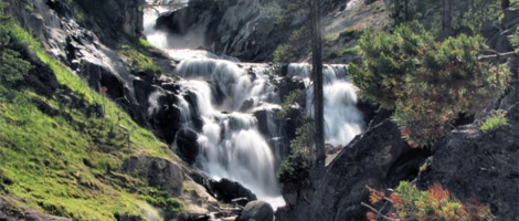 Mystic Falls in Yellowstone National Park