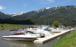 Boating on Hebgen Lake Montana