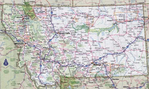 Montana Road Map