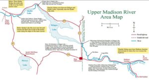 Upper Madison River Fishing Map