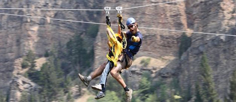 Zipline Adventures In Montana Destination Montana   Yellowstone Zipline Garnider Montana 