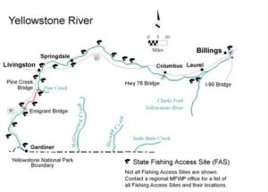 yellowstone rivver montana map