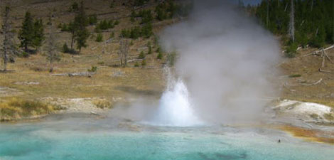 Imperial Geyser Yellowstone Park