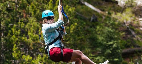 Zipline at Big Sky Resort Mountain Village